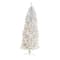 6ft. Pre-Lit White Artificial Christmas Tree, Warm White LED Lights
